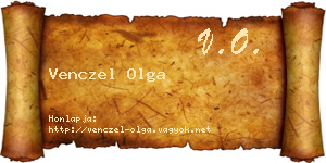 Venczel Olga névjegykártya